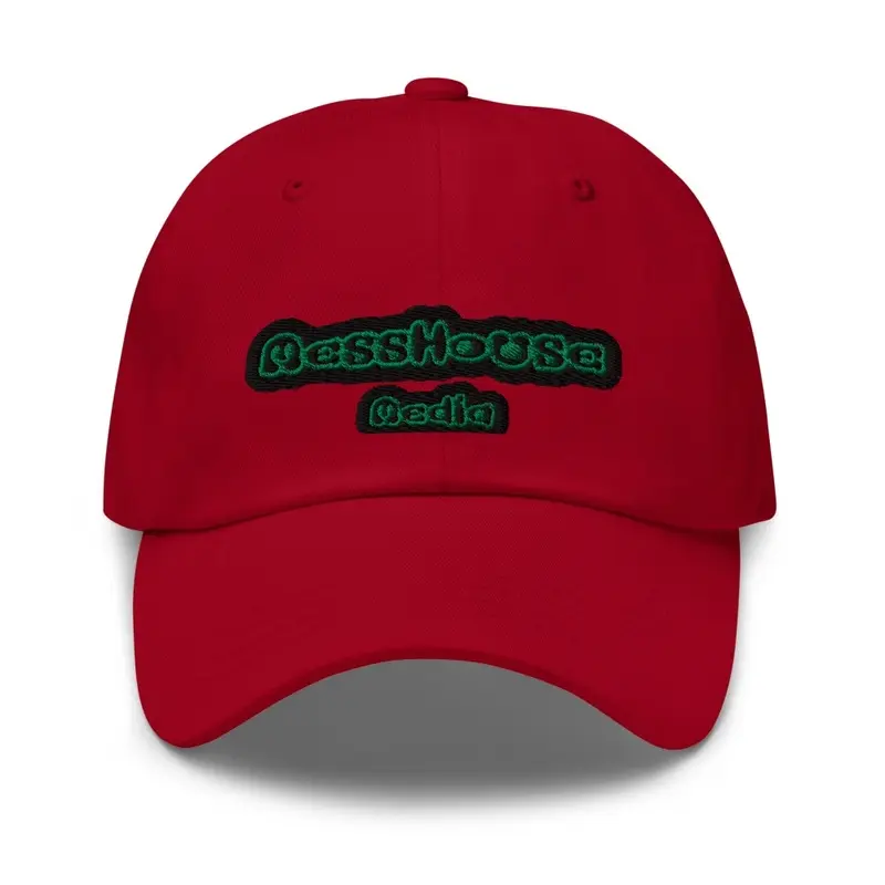 Red and Black MessHouse Media Dad Cap